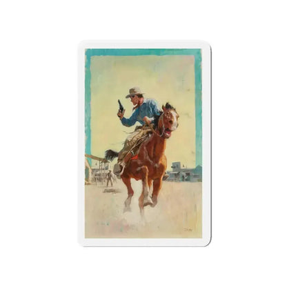 Fast Escape (Magazine Illustration) Refrigerator Magnet - The Sticker Space