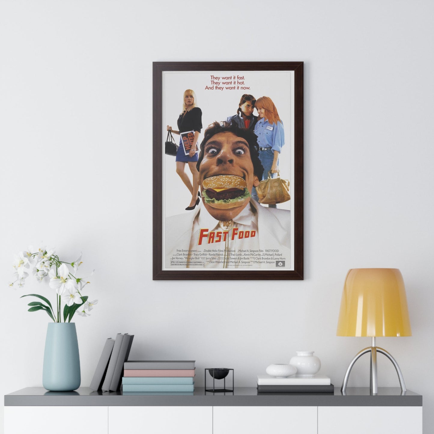 FAST FOOD 1989 - Framed Movie Poster-The Sticker Space