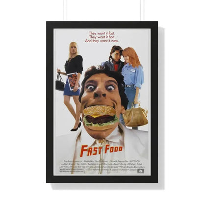 FAST FOOD 1989 - Framed Movie Poster - The Sticker Space