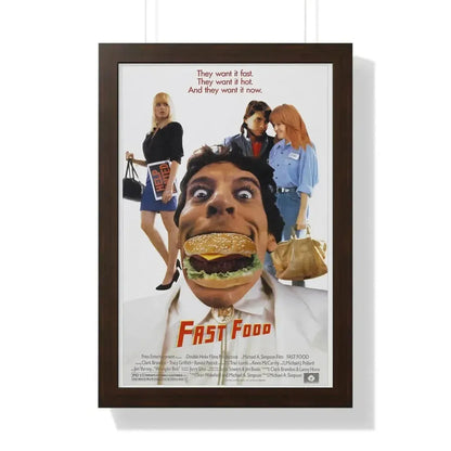 FAST FOOD 1989 - Framed Movie Poster - The Sticker Space
