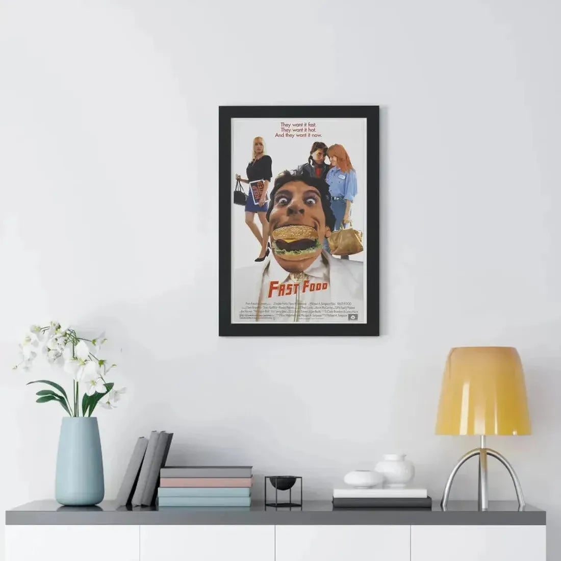FAST FOOD 1989 - Framed Movie Poster - The Sticker Space