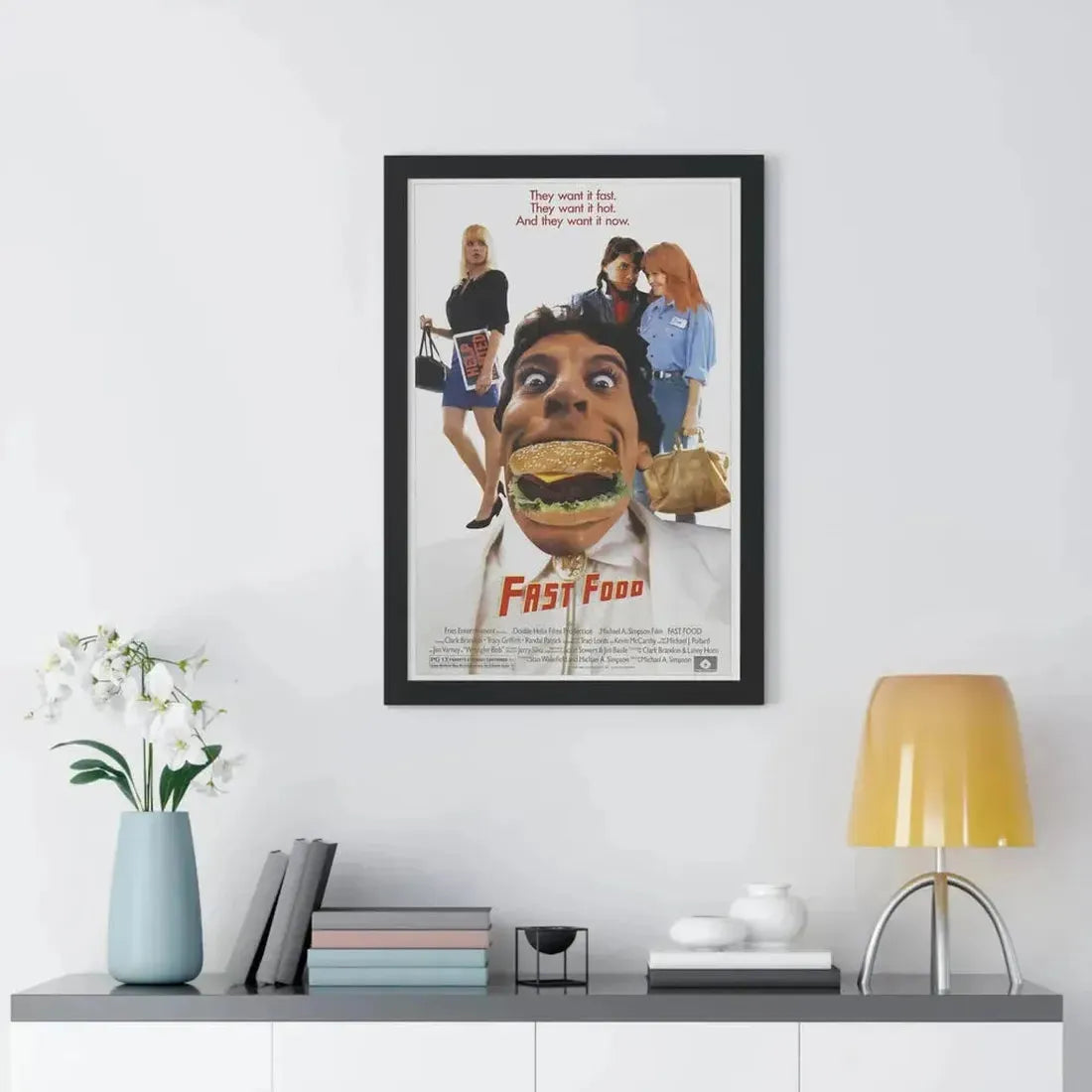 FAST FOOD 1989 - Framed Movie Poster - The Sticker Space