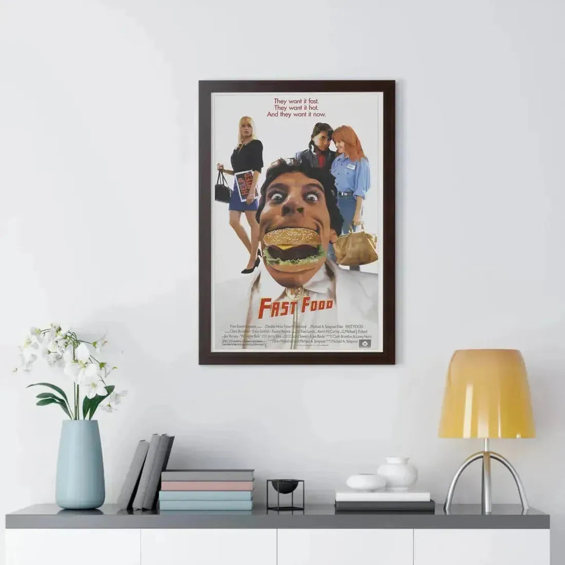 FAST FOOD 1989 - Framed Movie Poster - The Sticker Space