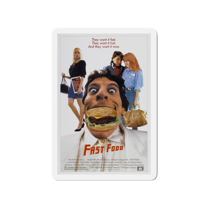 FAST FOOD 1989 Movie Poster - Die-Cut Magnet-3" x 3"-The Sticker Space