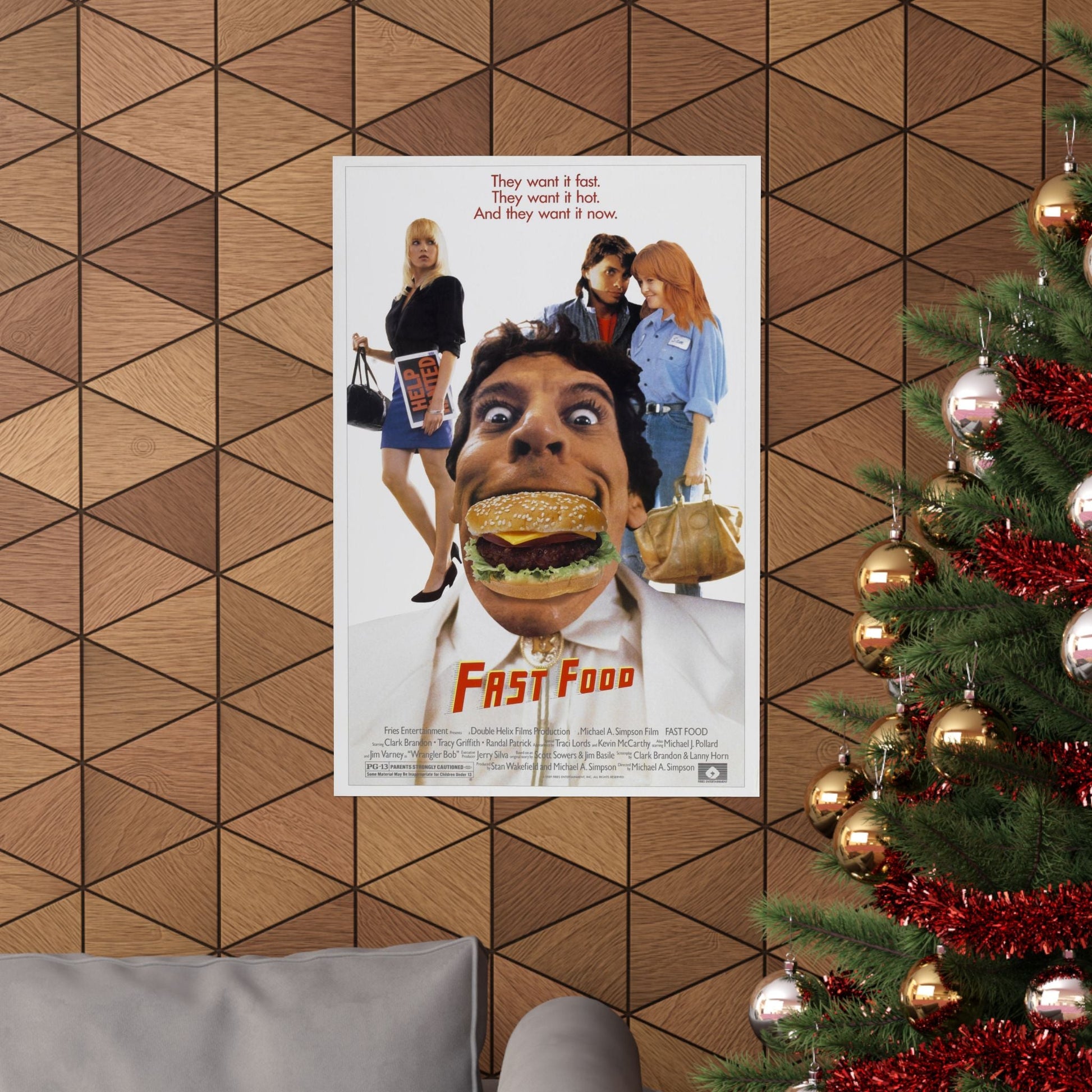 FAST FOOD 1989 - Paper Movie Poster-The Sticker Space