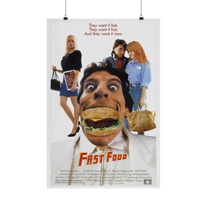 FAST FOOD 1989 - Paper Movie Poster - The Sticker Space