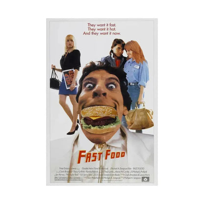 FAST FOOD 1989 - Paper Movie Poster - The Sticker Space