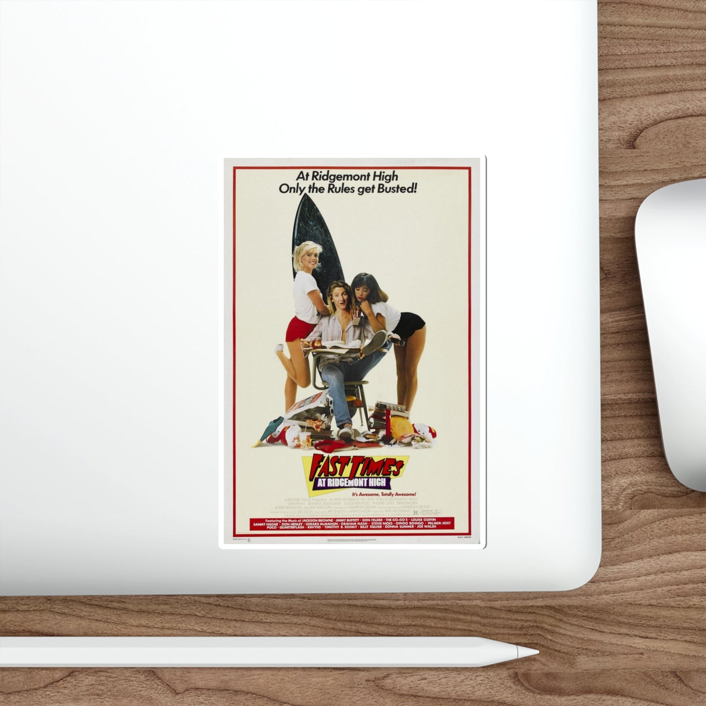 Fast Times at Ridgemont High 1982 Movie Poster STICKER Vinyl Die-Cut Decal-The Sticker Space