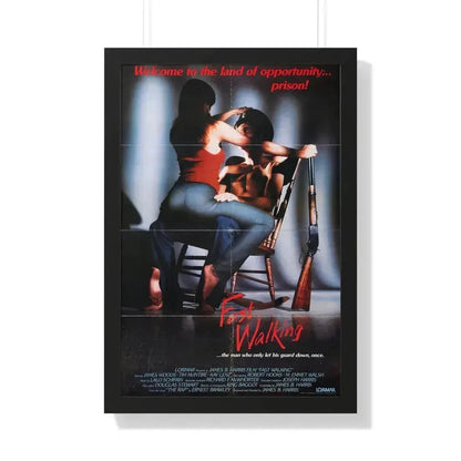 FAST WALKING 1982 - Framed Movie Poster 20" x 30" Black - The Sticker Space