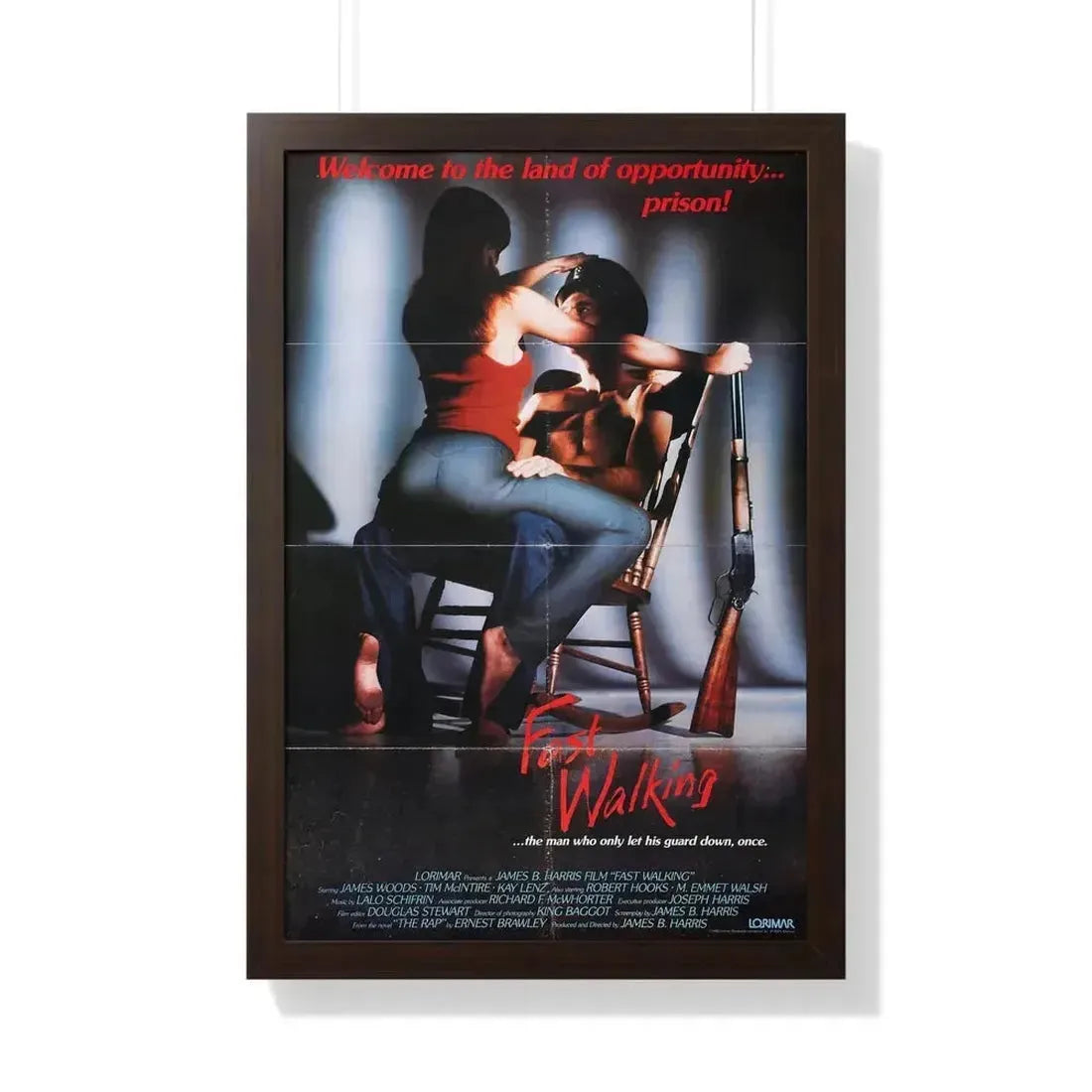 FAST WALKING 1982 - Framed Movie Poster - The Sticker Space