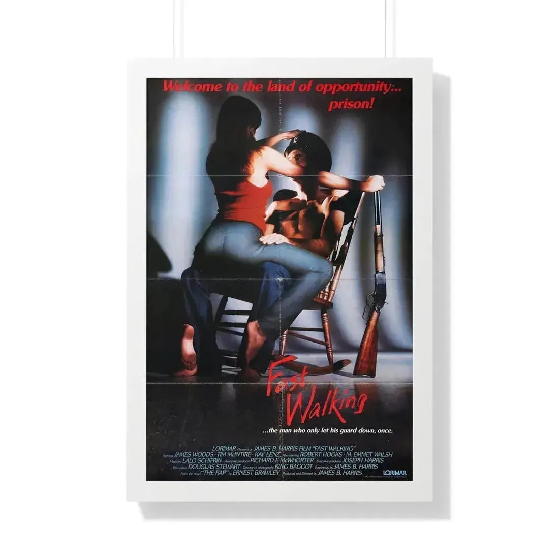 FAST WALKING 1982 - Framed Movie Poster - The Sticker Space