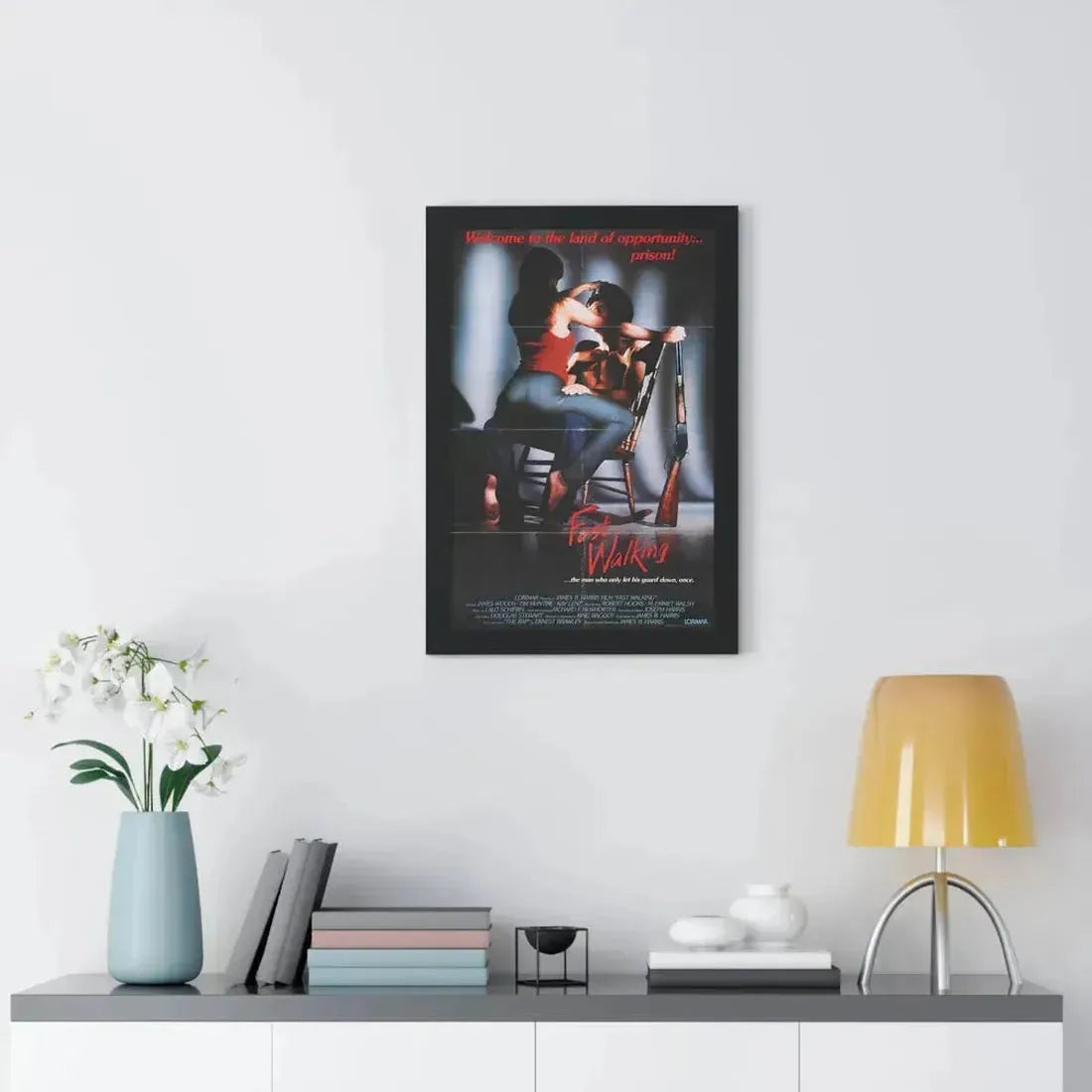 FAST WALKING 1982 - Framed Movie Poster - The Sticker Space