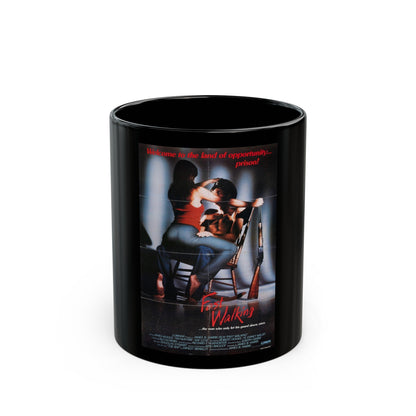 FAST WALKING 1982 Movie Poster - Black Coffee Mug-11oz-The Sticker Space