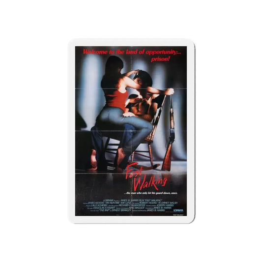 FAST WALKING 1982 Movie Poster - Refrigerator Magnet 6 Inch - The Sticker Space