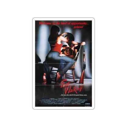FAST WALKING 1982 Movie Poster STICKER Vinyl Die-Cut Decal 3 Inch - The Sticker Space