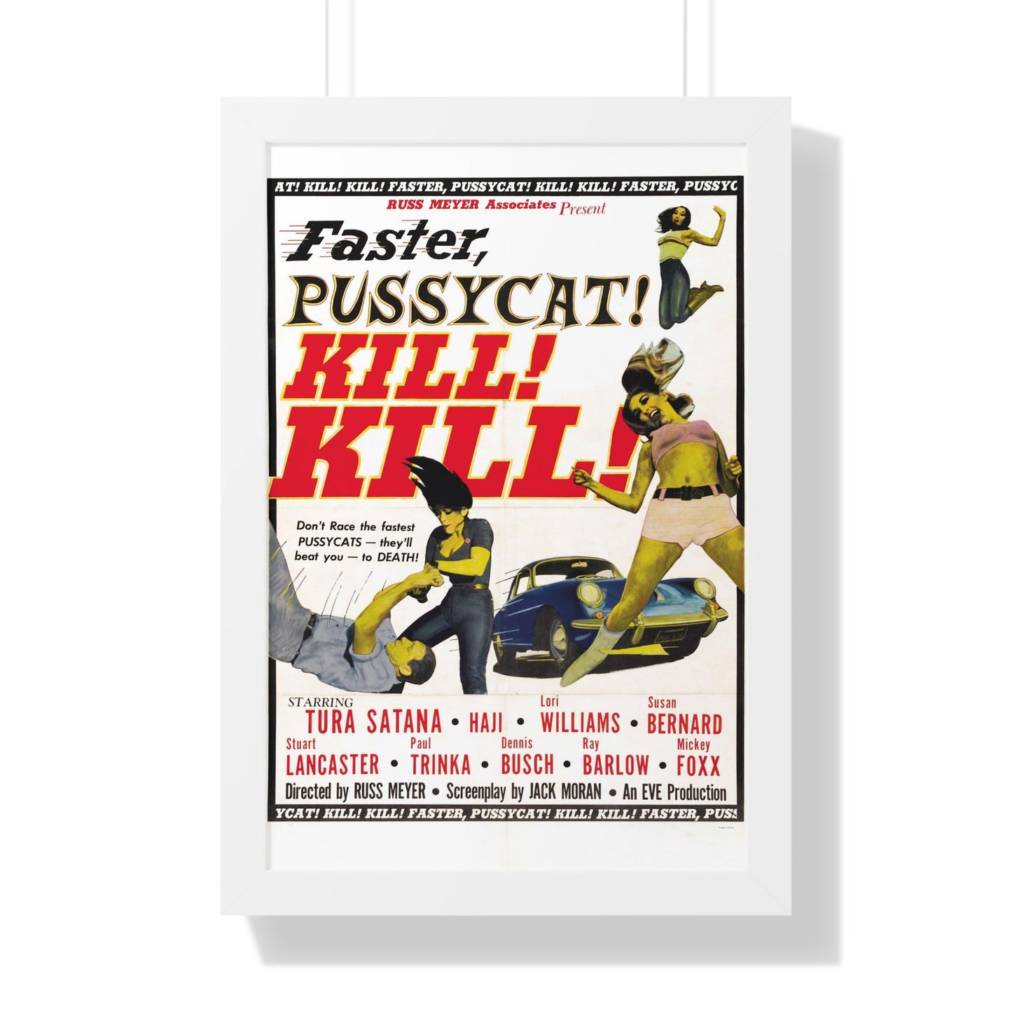 FASTER, PUSSYCAT! KILL! KILL! 1965 - Framed Movie Poster-16″ x 24″-The Sticker Space