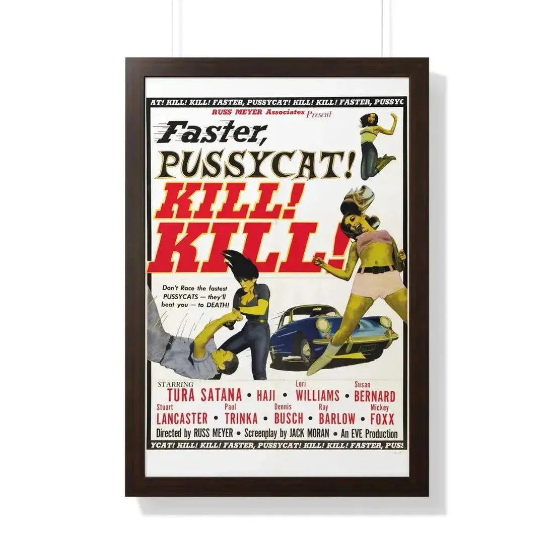 FASTER, PUSSYCAT! KILL! KILL! 1965 - Framed Movie Poster - The Sticker Space