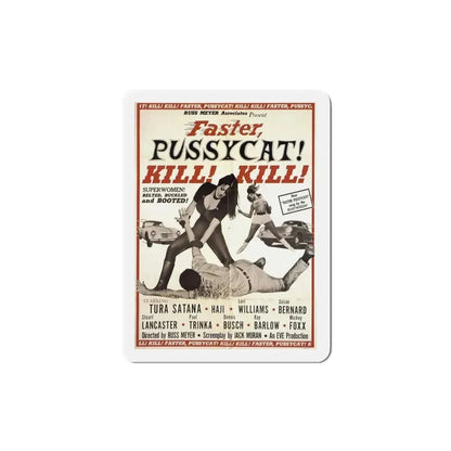 Faster Pussycat Kill Kill 1965 Movie Poster Refrigerator Magnet - The Sticker Space