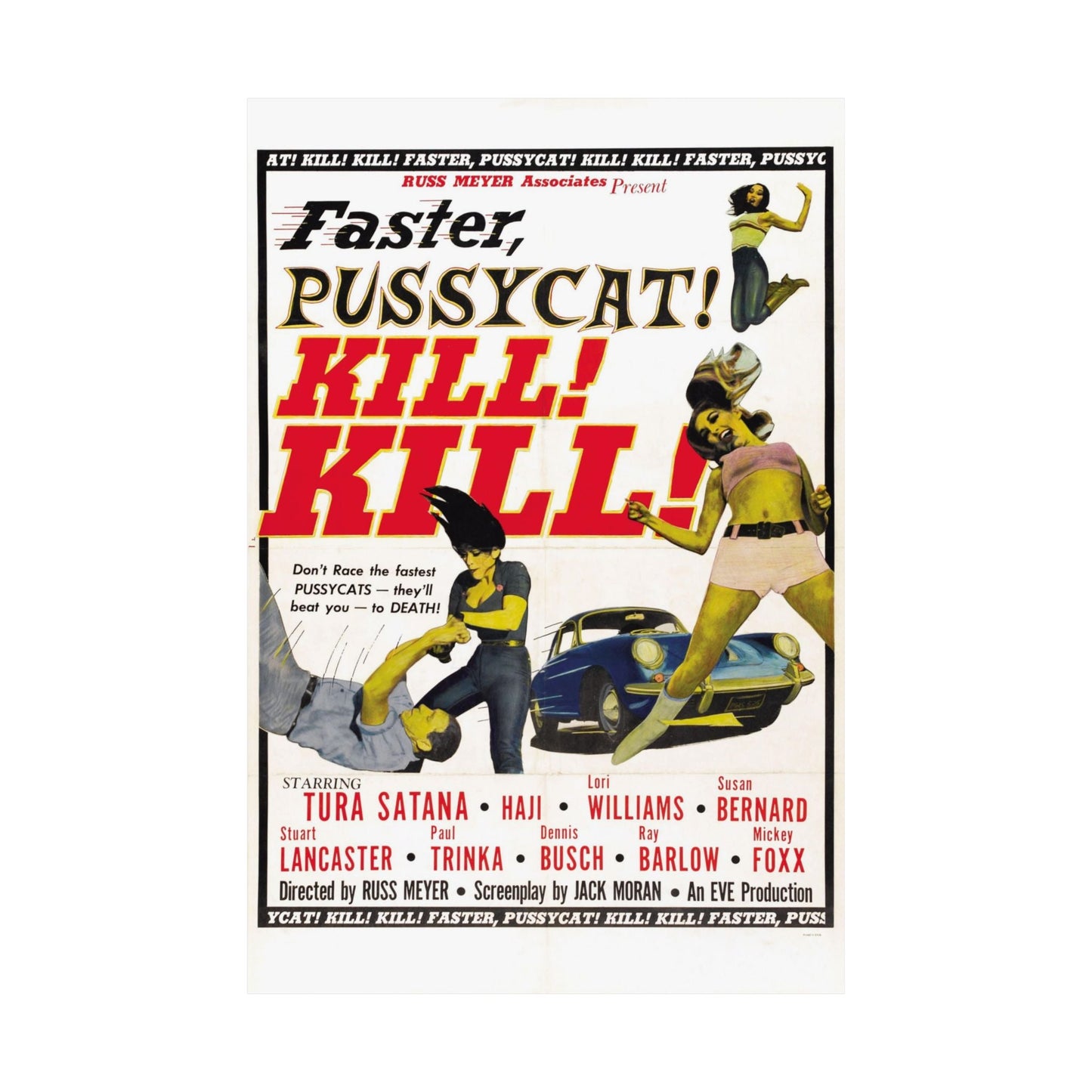 FASTER, PUSSYCAT! KILL! KILL! 1965 - Paper Movie Poster-The Sticker Space