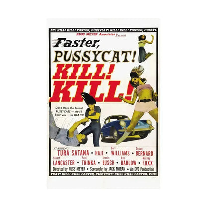 FASTER, PUSSYCAT! KILL! KILL! 1965 - Paper Movie Poster - The Sticker Space