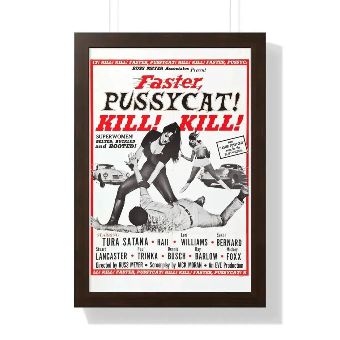 FASTER, PUSSYCAT! KILL! KILL! (2) 1965 - Framed Movie Poster - The Sticker Space