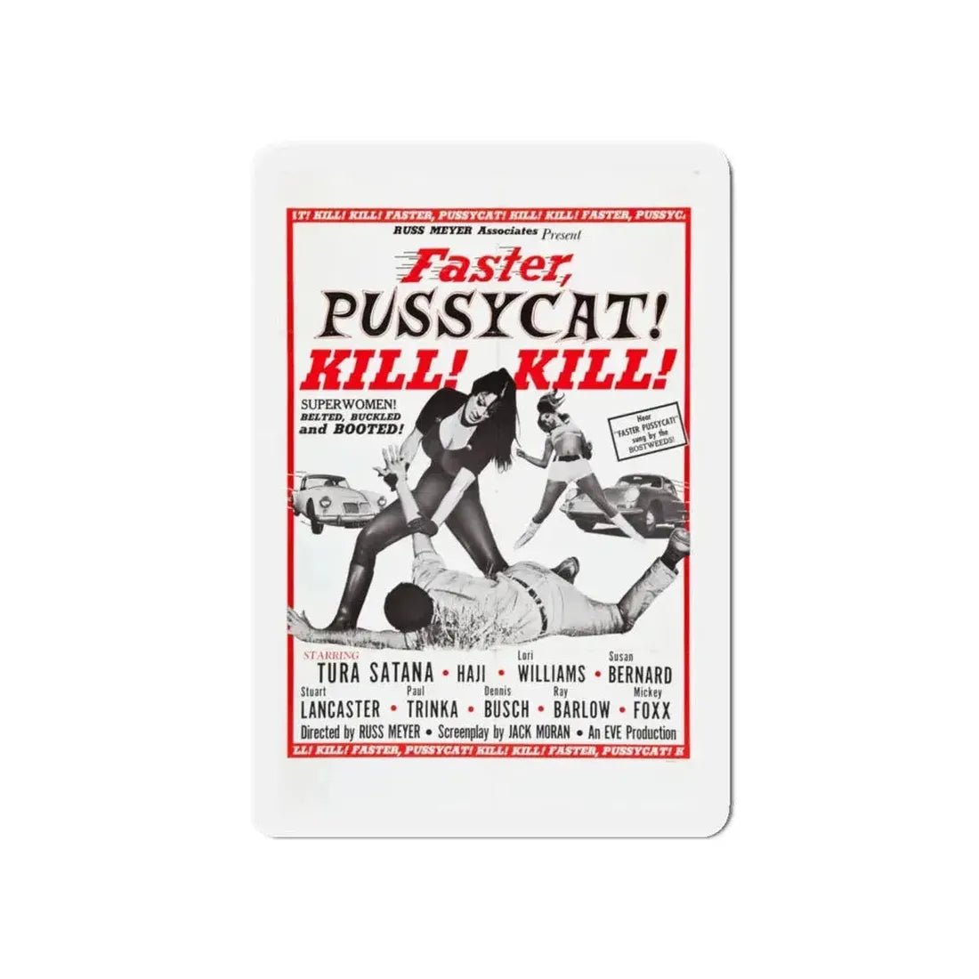 FASTER, PUSSYCAT! KILL! KILL! (2) 1965 Movie Poster - Refrigerator Magnet - The Sticker Space