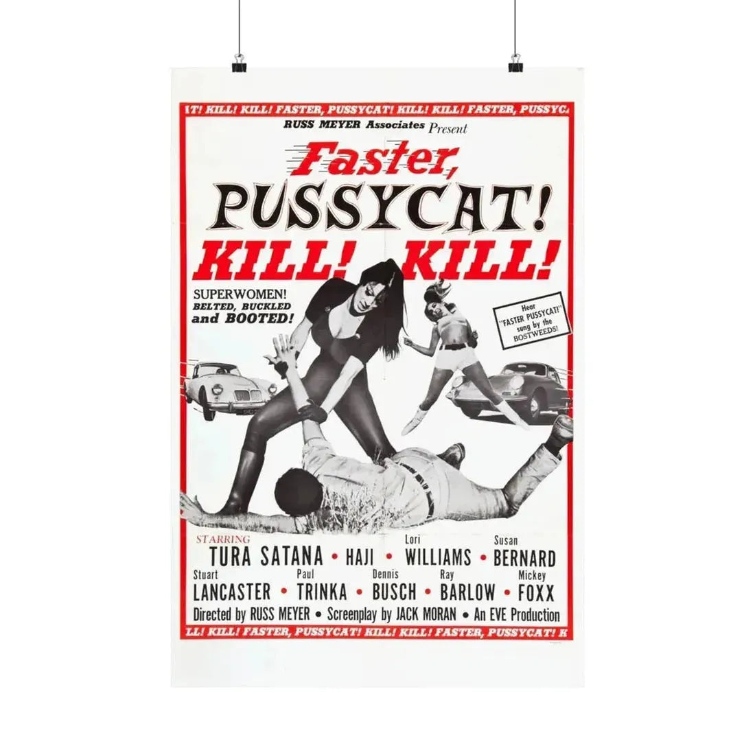 FASTER, PUSSYCAT! KILL! KILL! (2) 1965 - Paper Movie Poster - The Sticker Space