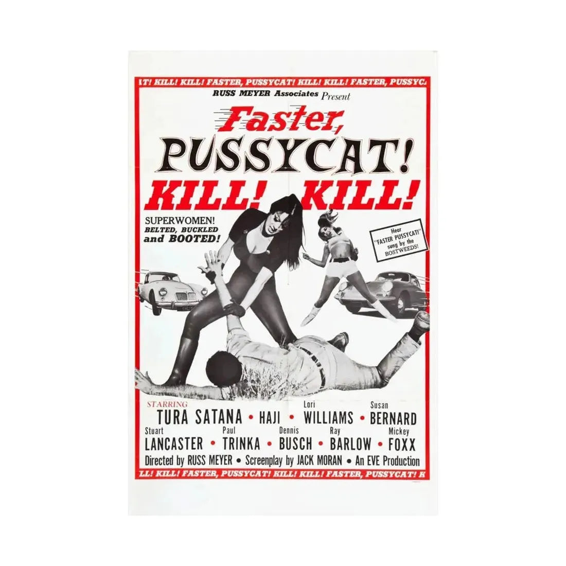 FASTER, PUSSYCAT! KILL! KILL! (2) 1965 - Paper Movie Poster - The Sticker Space