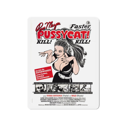 FASTER, PUSSYCAT! KILL! KILL! (4) 1965 Movie Poster - Die-Cut Magnet-3" x 3"-The Sticker Space