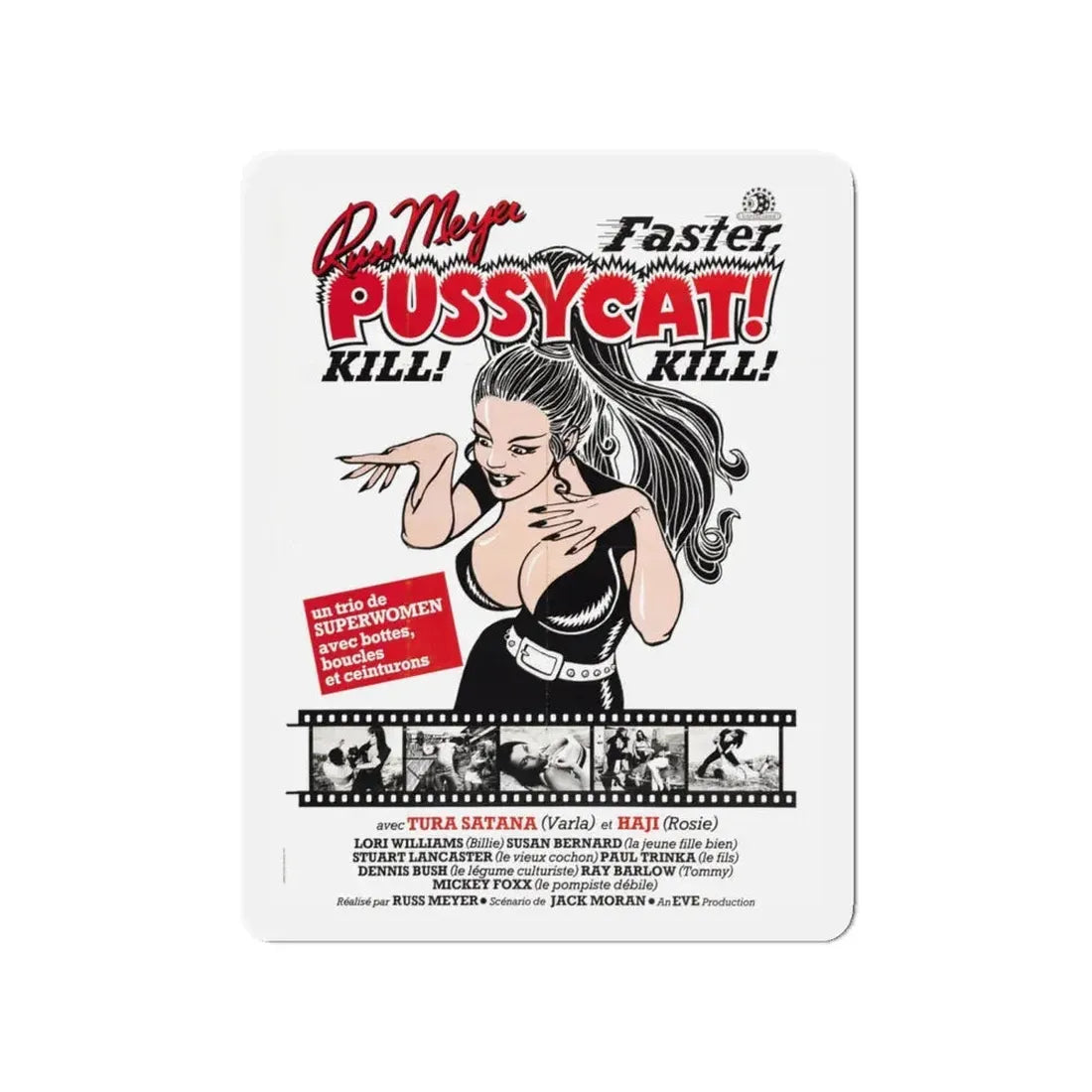 FASTER, PUSSYCAT! KILL! KILL! (4) 1965 Movie Poster - Refrigerator Magnet 4 Inch - The Sticker Space