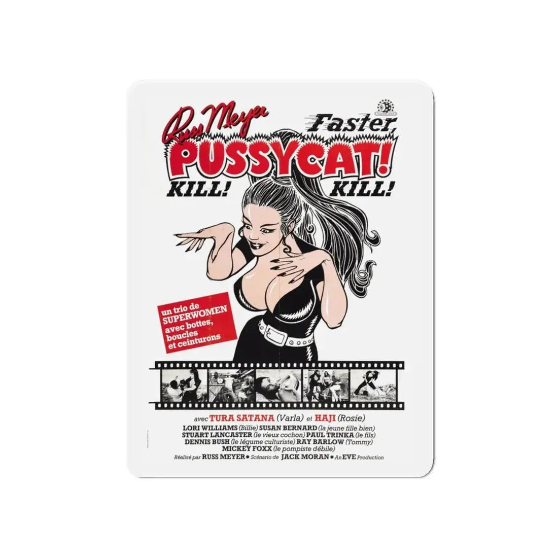 FASTER, PUSSYCAT! KILL! KILL! (4) 1965 Movie Poster - Refrigerator Magnet 5 Inch - The Sticker Space