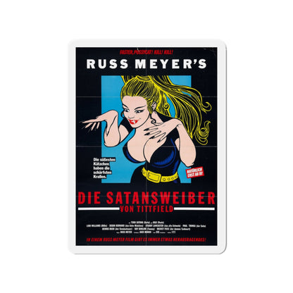 FASTER, PUSSYCAT! KILL! KILL! (GERMANY) 2 1965 Movie Poster - Die-Cut Magnet-3" x 3"-The Sticker Space