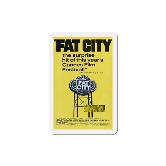 Fat City 1972 Movie Poster Refrigerator Magnet 3 Inch - The Sticker Space