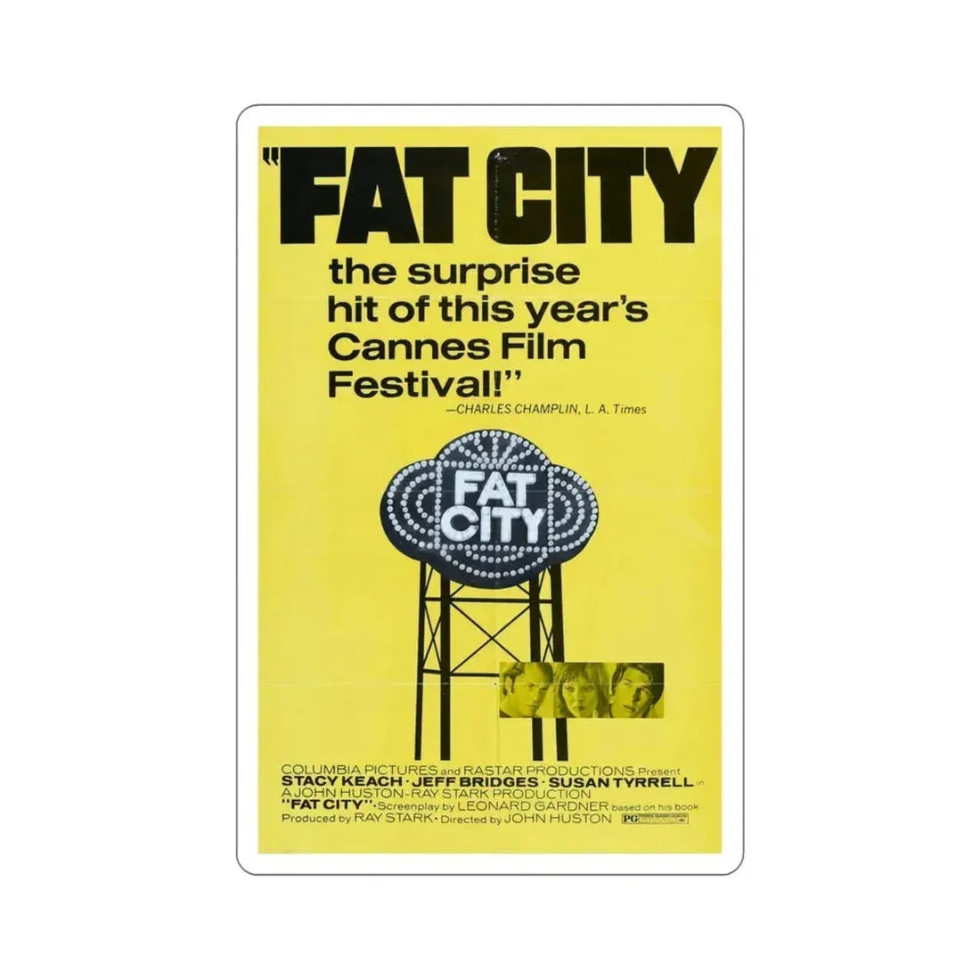 Fat City 1972 Movie Poster STICKER Vinyl Die-Cut Decal 5 Inch - The Sticker Space