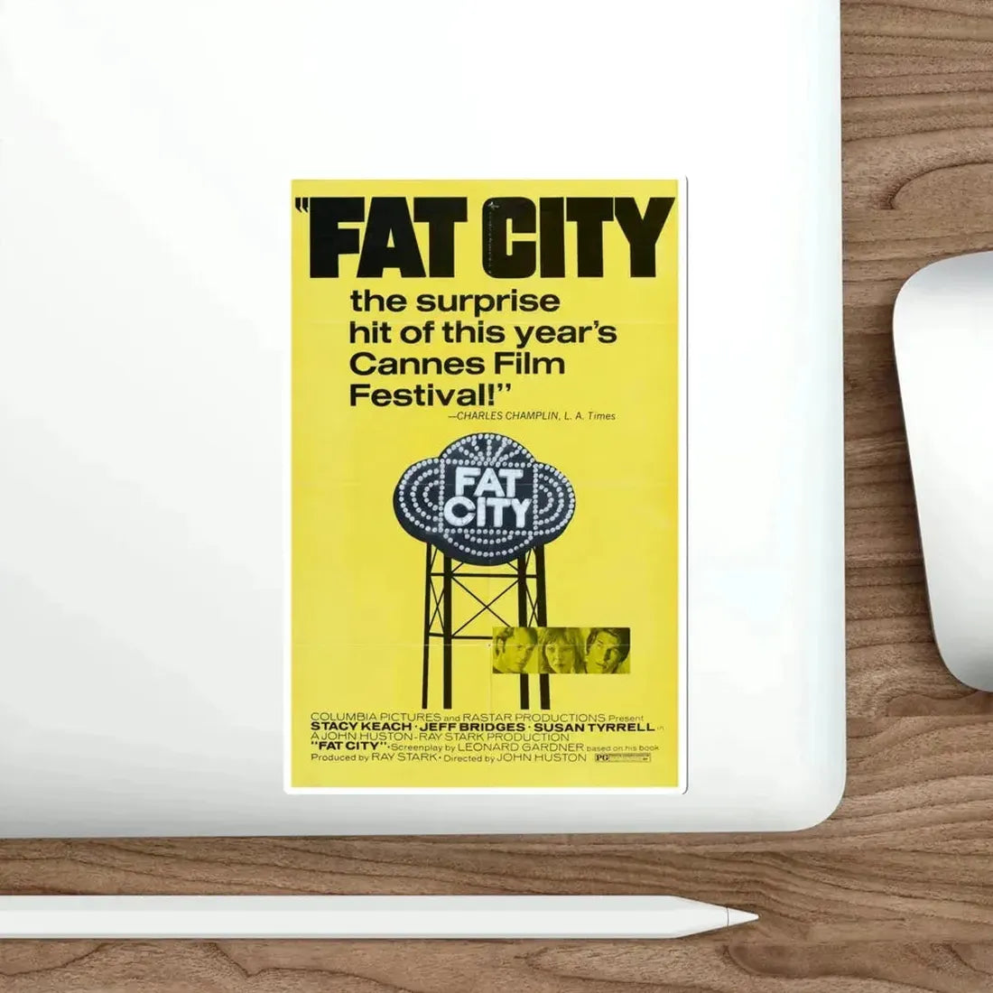 Fat City 1972 Movie Poster STICKER Vinyl Die-Cut Decal - The Sticker Space
