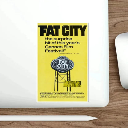 Fat City 1972 Movie Poster STICKER Vinyl Die-Cut Decal - The Sticker Space