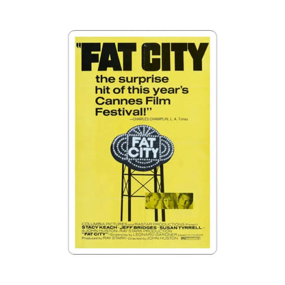 Fat City 1972 Movie Poster STICKER Vinyl Die-Cut Decal - The Sticker Space