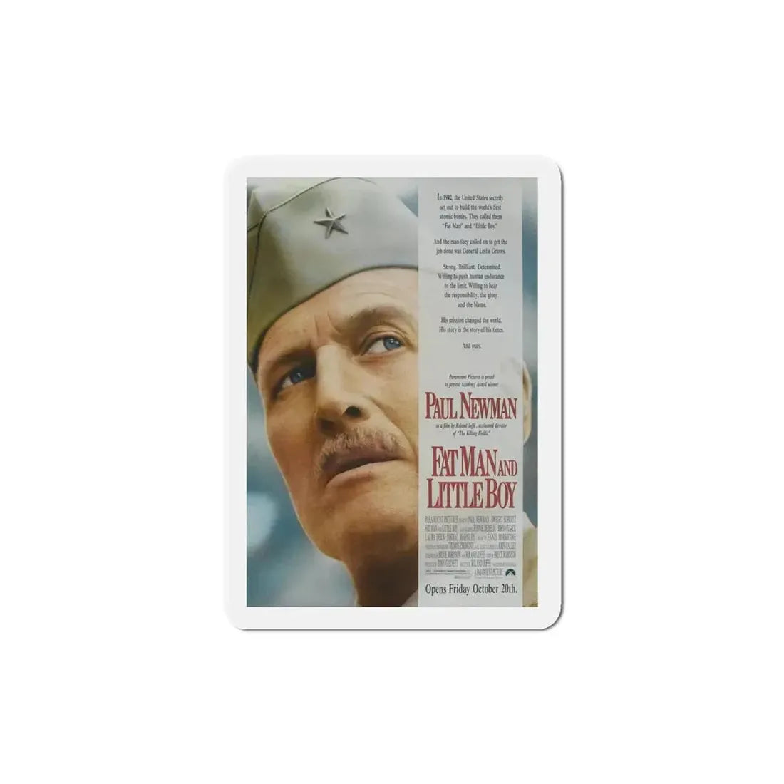 Fat Man and Little Boy 1989 Movie Poster Refrigerator Magnet - The Sticker Space