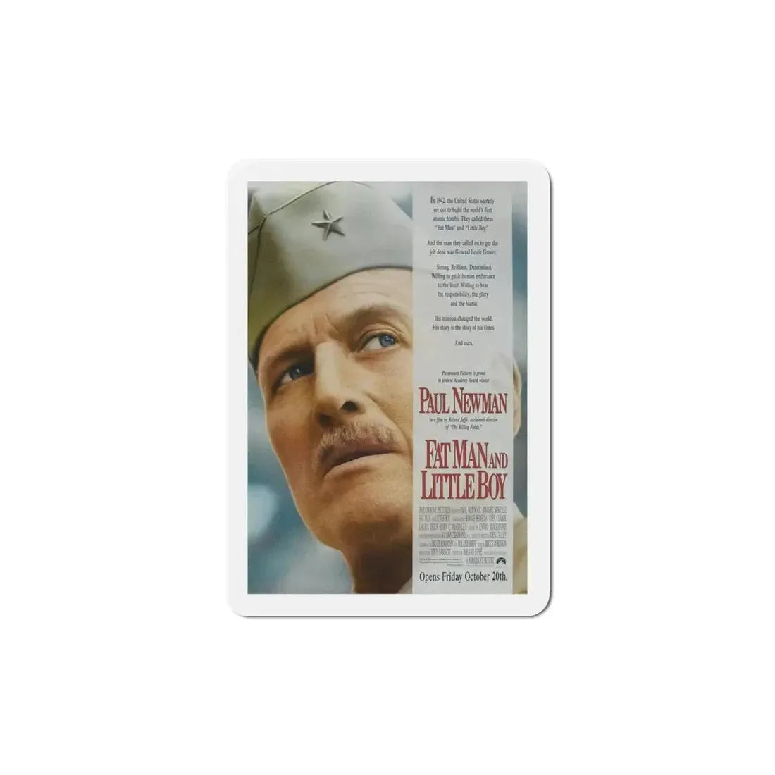 Fat Man and Little Boy 1989 Movie Poster Refrigerator Magnet - The Sticker Space