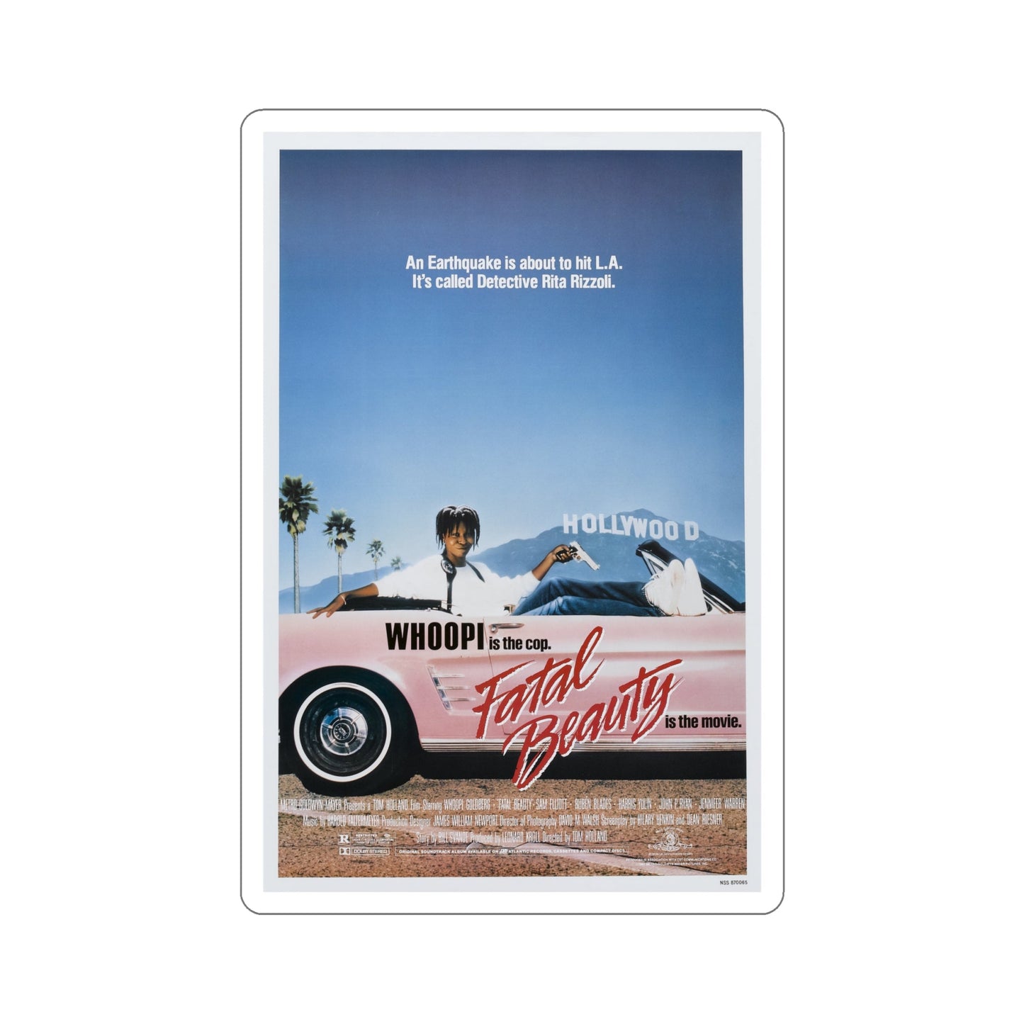 Fatal Beauty 1987 Movie Poster STICKER Vinyl Die-Cut Decal-6 Inch-The Sticker Space