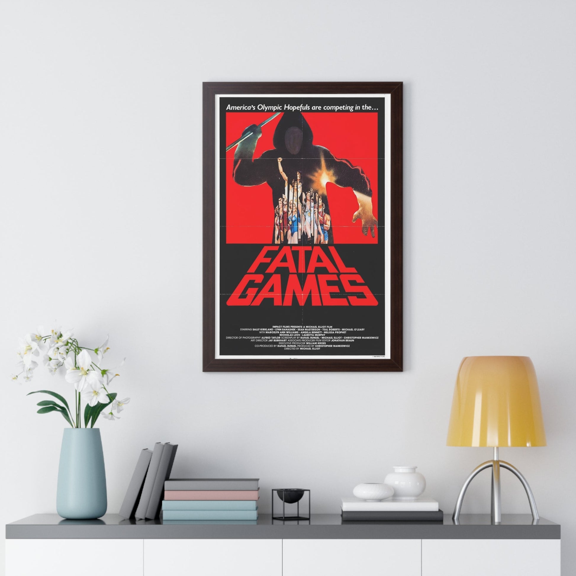 FATAL GAMES 1984 - Framed Movie Poster-The Sticker Space