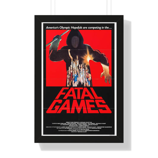 FATAL GAMES 1984 - Framed Movie Poster-16″ x 24″-The Sticker Space