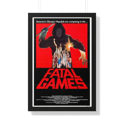 FATAL GAMES 1984 - Framed Movie Poster 20" x 30" Black - The Sticker Space