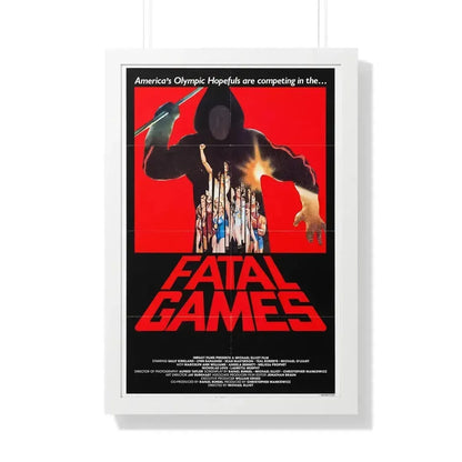 FATAL GAMES 1984 - Framed Movie Poster 20" x 30" White - The Sticker Space