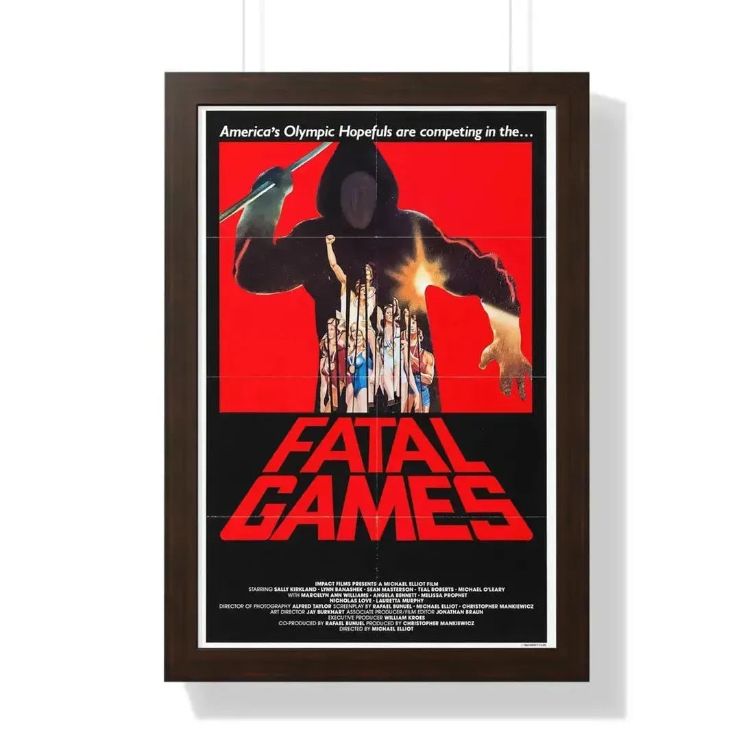 FATAL GAMES 1984 - Framed Movie Poster - The Sticker Space