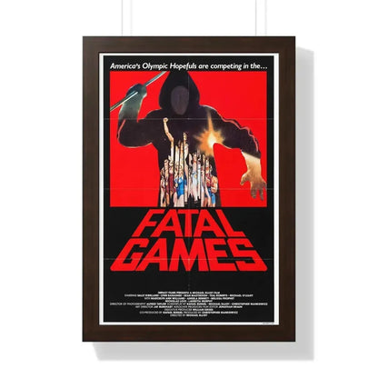 FATAL GAMES 1984 - Framed Movie Poster - The Sticker Space