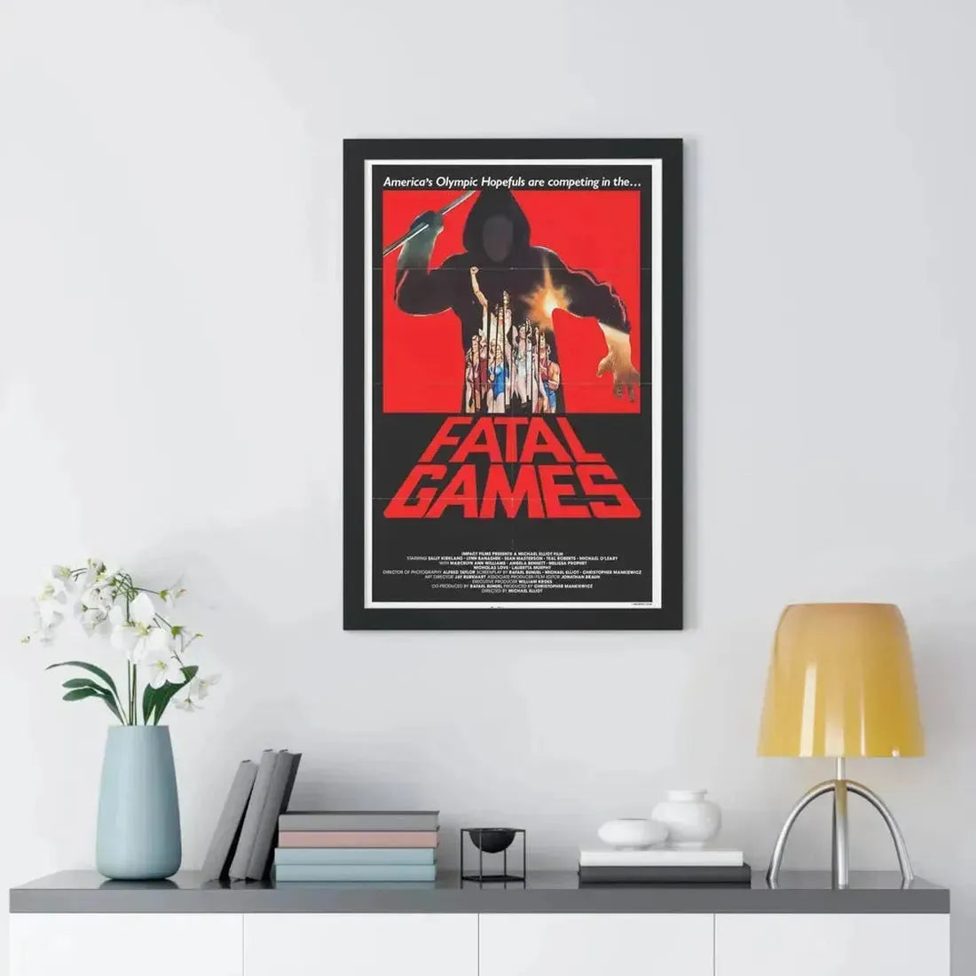 FATAL GAMES 1984 - Framed Movie Poster - The Sticker Space