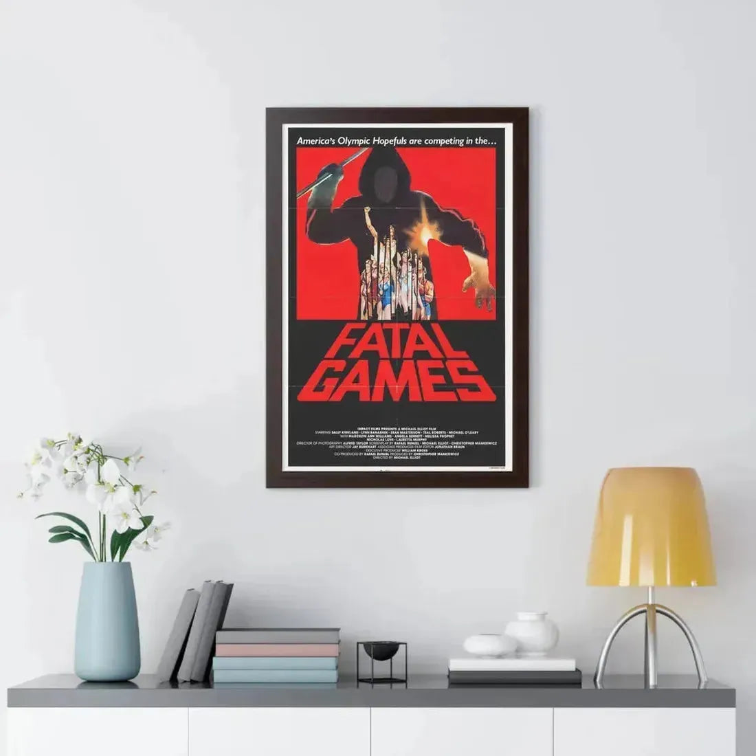 FATAL GAMES 1984 - Framed Movie Poster - The Sticker Space