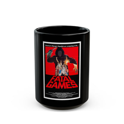 FATAL GAMES 1984 Movie Poster - Black Coffee Mug-15oz-The Sticker Space