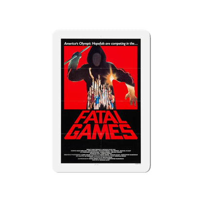 FATAL GAMES 1984 Movie Poster - Die-Cut Magnet-6 × 6"-The Sticker Space